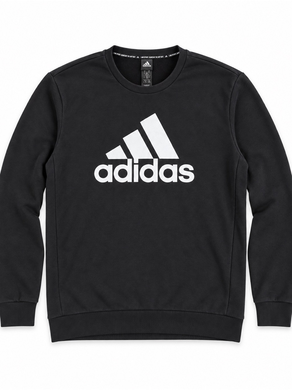 Adidas black crewneck sweatshirt, size XL